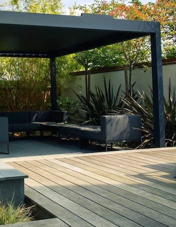 outdoor grey living pod