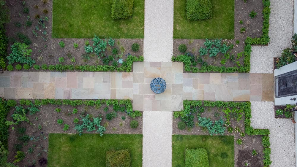 dorking landscaping project image from above