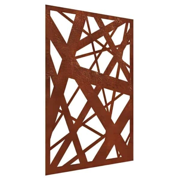 Cross Corten Steel Garden Screen Image