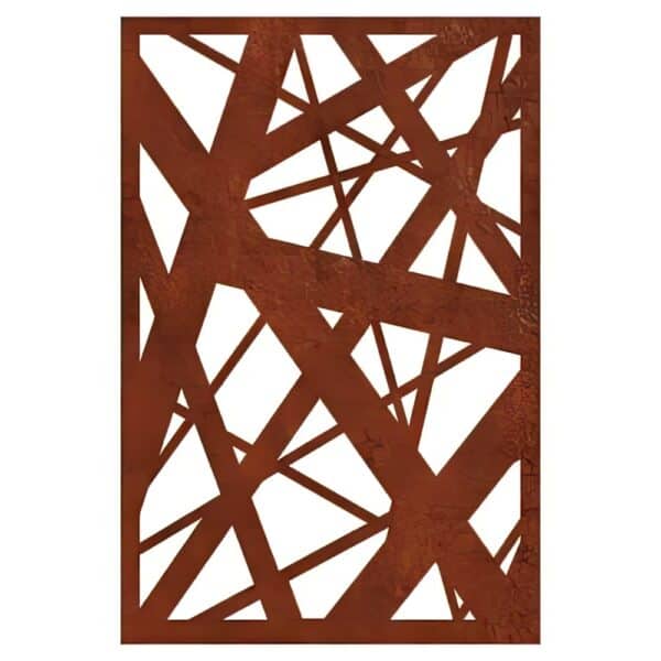 Cross Corten Steel Garden Screen Product Image