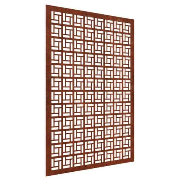 Shoji Corten Steel Garden Screen Image